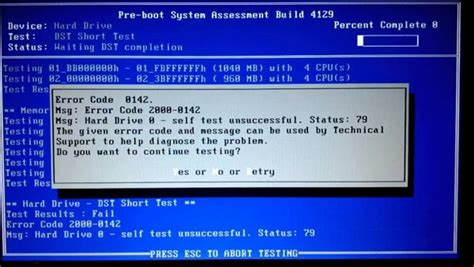 hard drive test unsuccessful status 7|status code for failed read test.